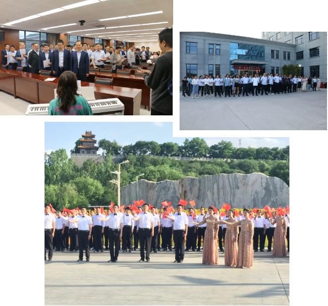 颂歌献给党 彰显泓源红 ——泓源公司积极组织参加开云登陆入口市庆祝中国共产党成立100周年歌咏比赛(图2)